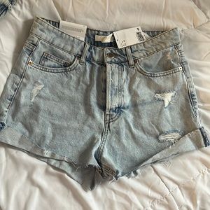 High waisted Denim shorts